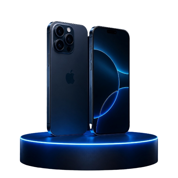 Dua smartphone modern dengan pencahayaan produk dramatis
